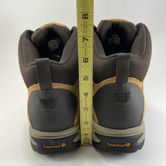 Timberland White Ledge Waterproof Mid Mens Size 12 Wheat Nubuck Leather Boots main image 8